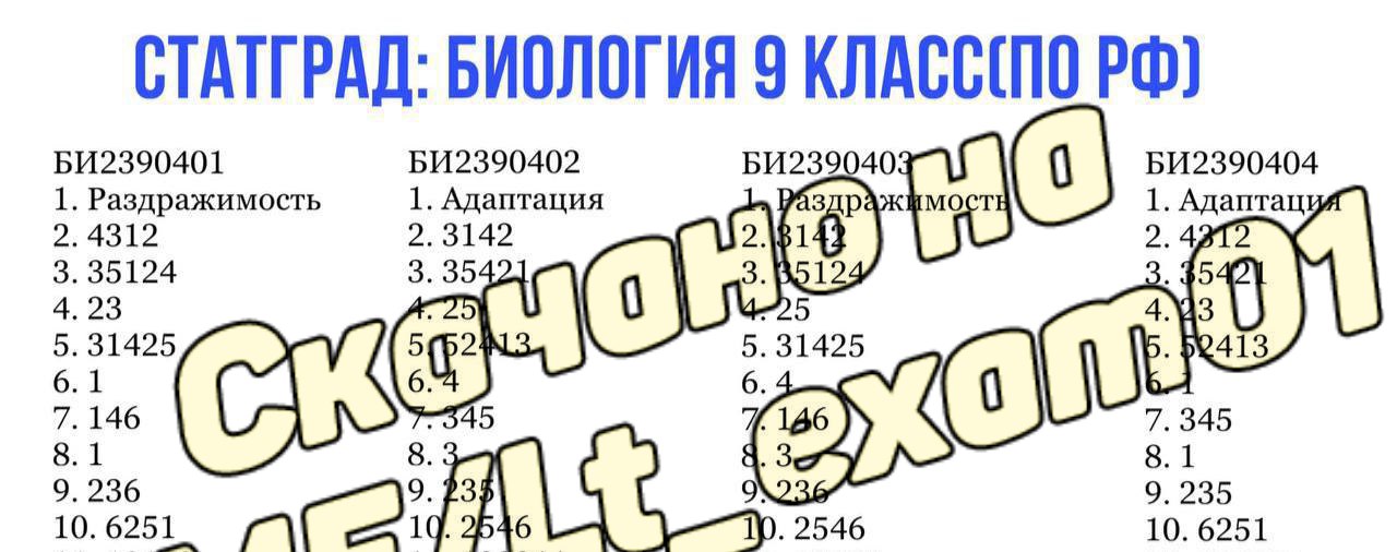 Ответы огэ 2024