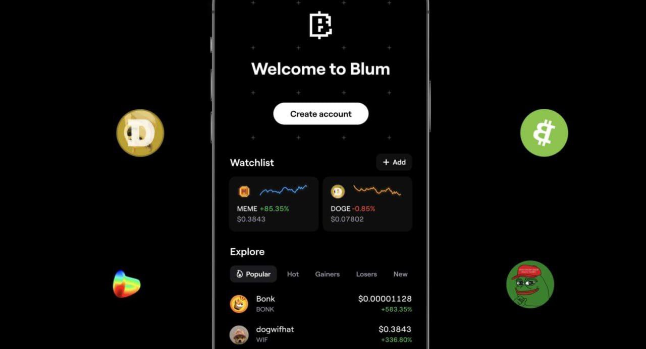 Как вывести blum coin с бота